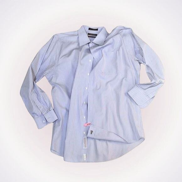 Joseph A Bank Striped Button Down Shirt | Sz 16.5 - Picture 1 of 4